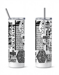 Stylish Christian Theme Tumbler with Splash-Proof Lid