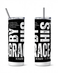 Stylish Christian Theme Tumbler with Splash-Proof Lid