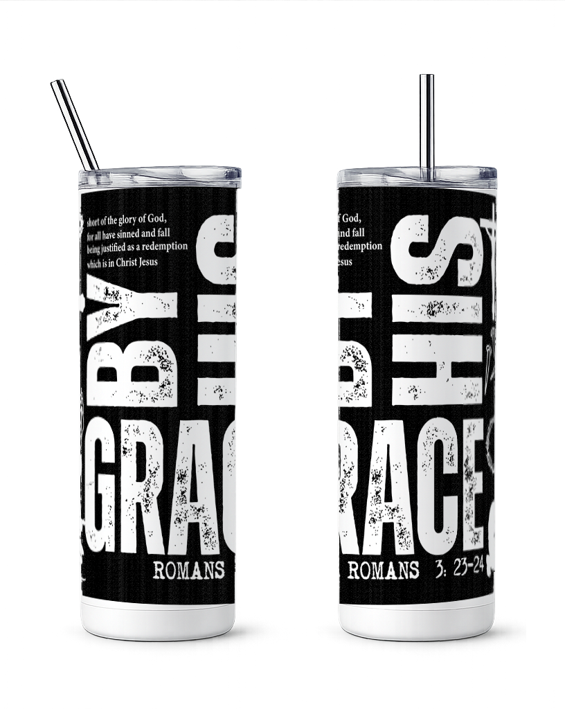 Stylish Christian Theme Tumbler with Splash-Proof Lid