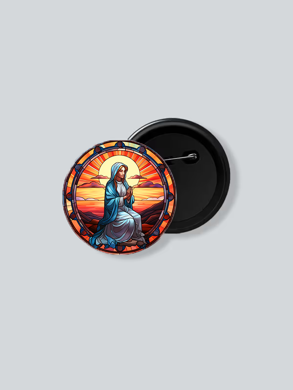 Faith-Filled Christian Badge – 75mm Inspirational Pin (Pack of 2)