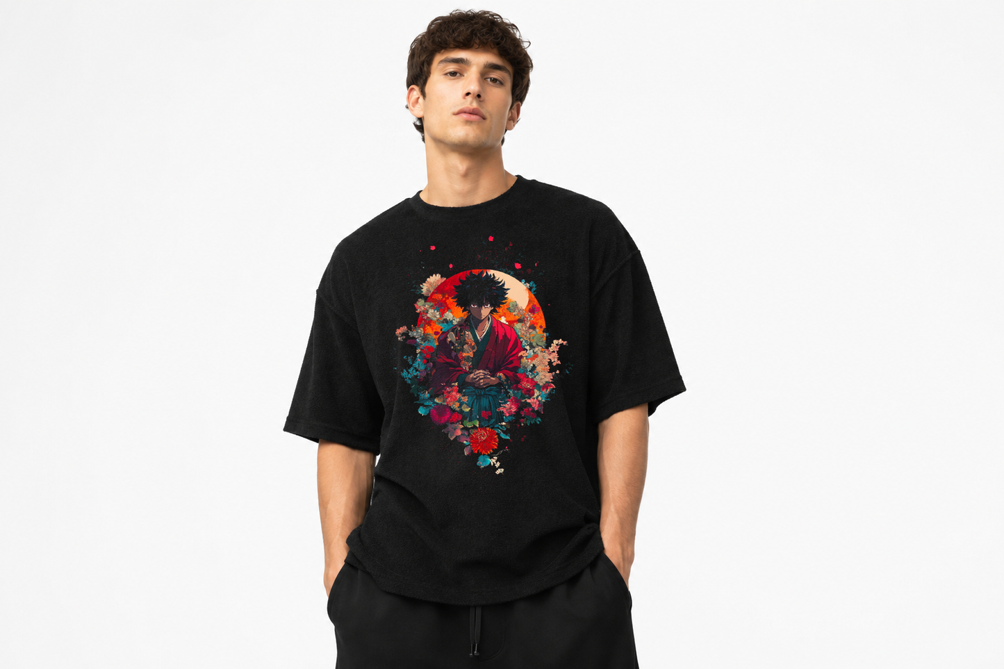 Anime Art Oversized Streetwear T-Shirt