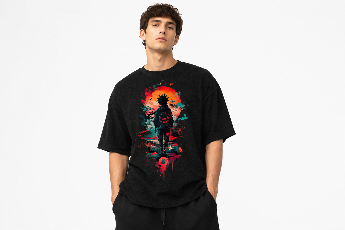 Japanese Anime Graphic Oversized T-Shirt