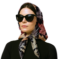 GraceFlow Satin Scarf – Elegant Printed Soft Fashion Wrap