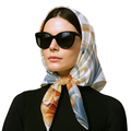 Elegant Printed Satin Scarf – Soft, Lightweight & Silk-Like Smooth Finish