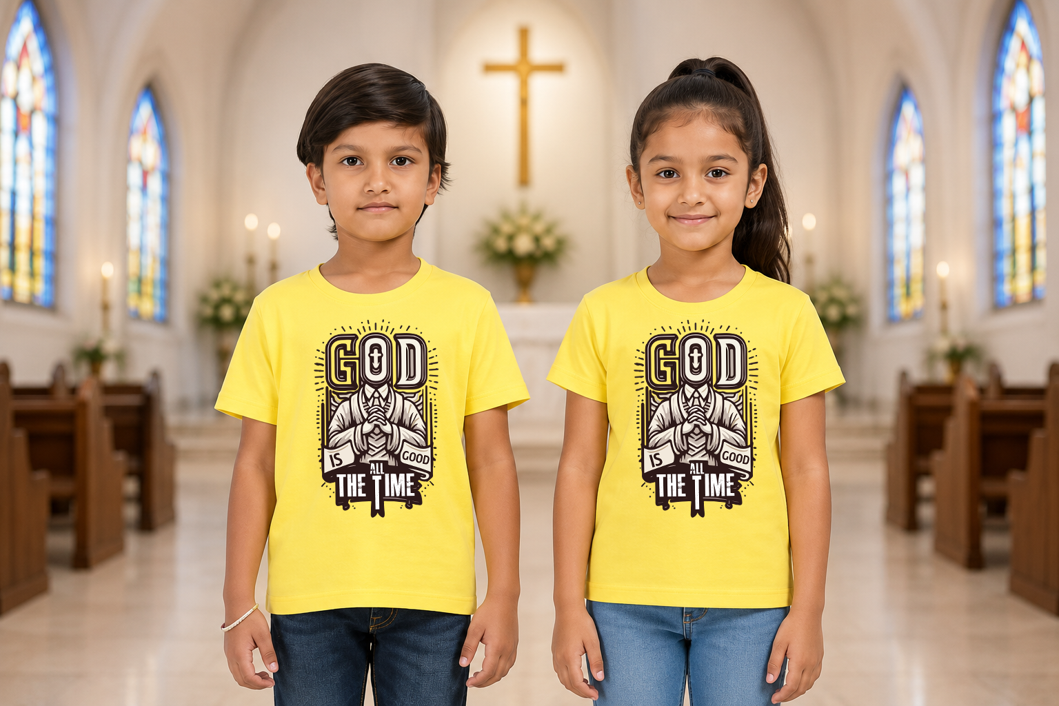 Kids Classic Crew Neck T-Shirt – Everyday Comfort Fit
