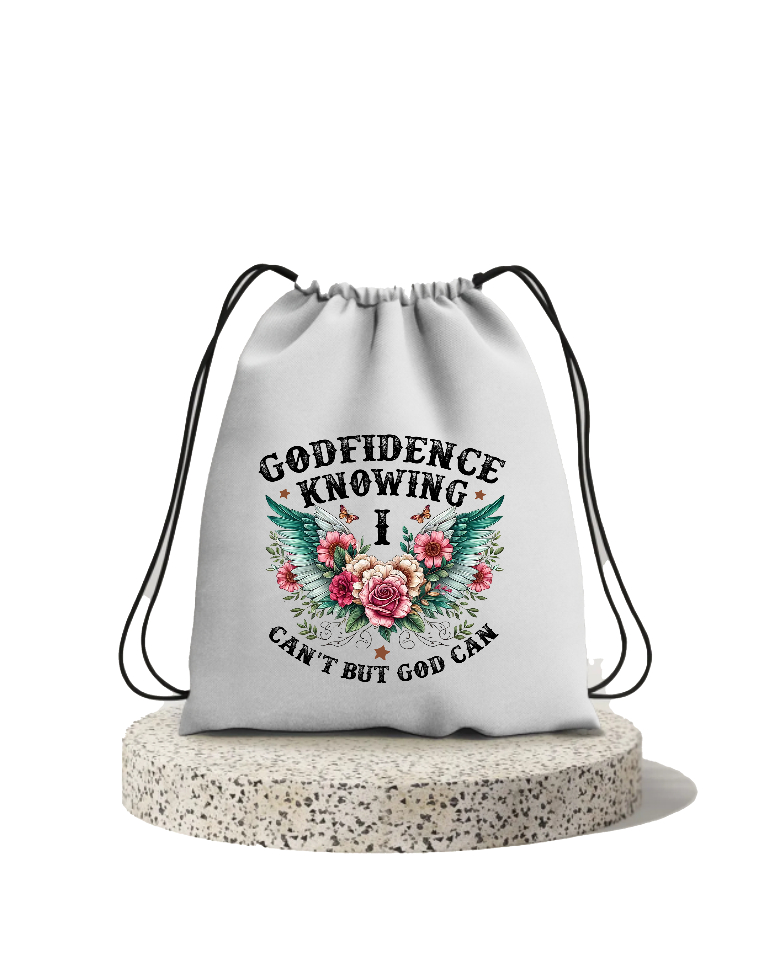 Christian Design | Drawstring Cotton Bag | Premium Christian Sport & Travel Bag