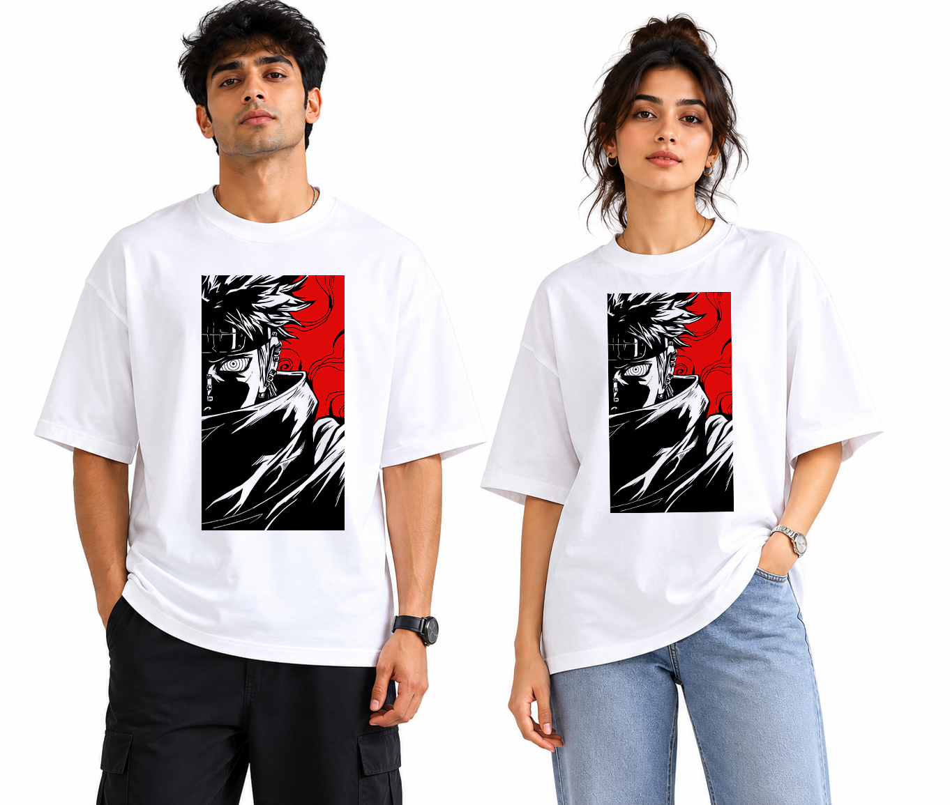 Heavyweight Anime Print Oversized T-Shirt