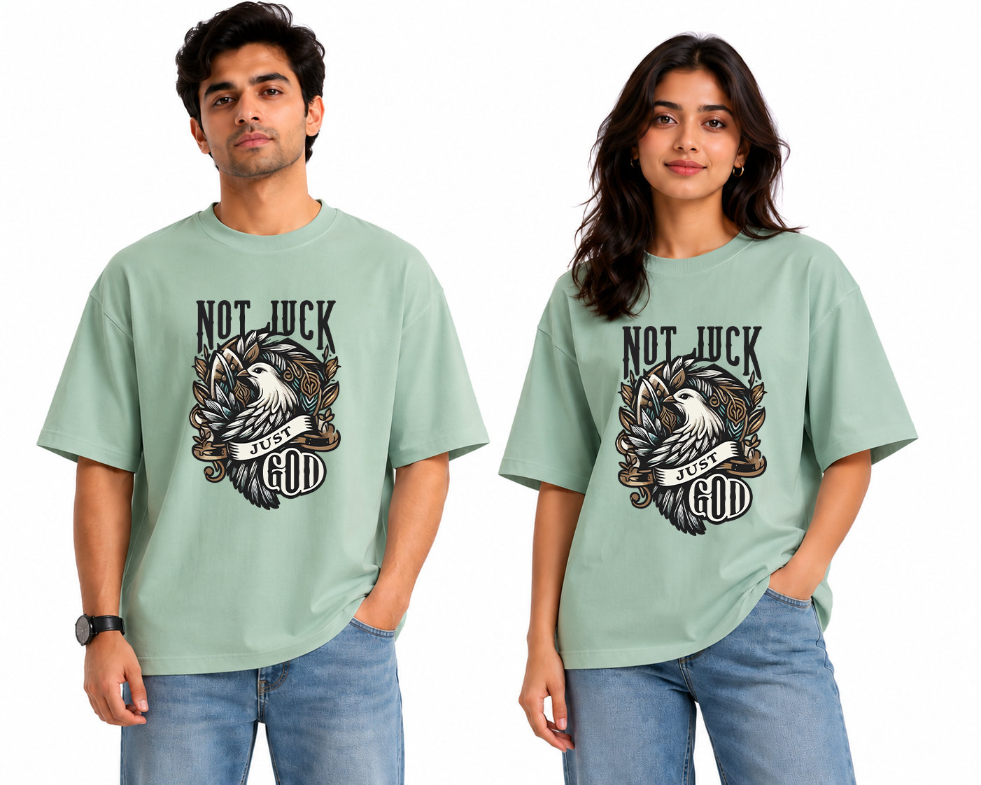 Classic Oversized Cotton Blend T-Shirt