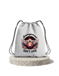 Christian Design | Drawstring Cotton Bag | Premium Christian Sport & Travel Bag