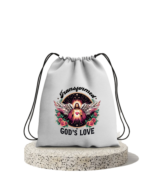 Christian Design | Drawstring Cotton Bag | Premium Christian Sport & Travel Bag