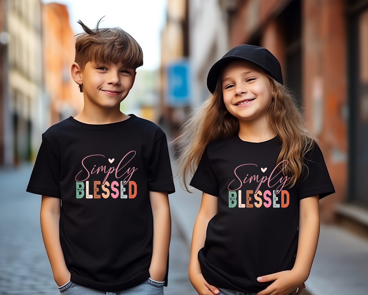 Christian Quotes Printed T-Shirt for Boys & Girls | 100% Cotton Classic Crew Neck | Soft Everyday Christian Wear