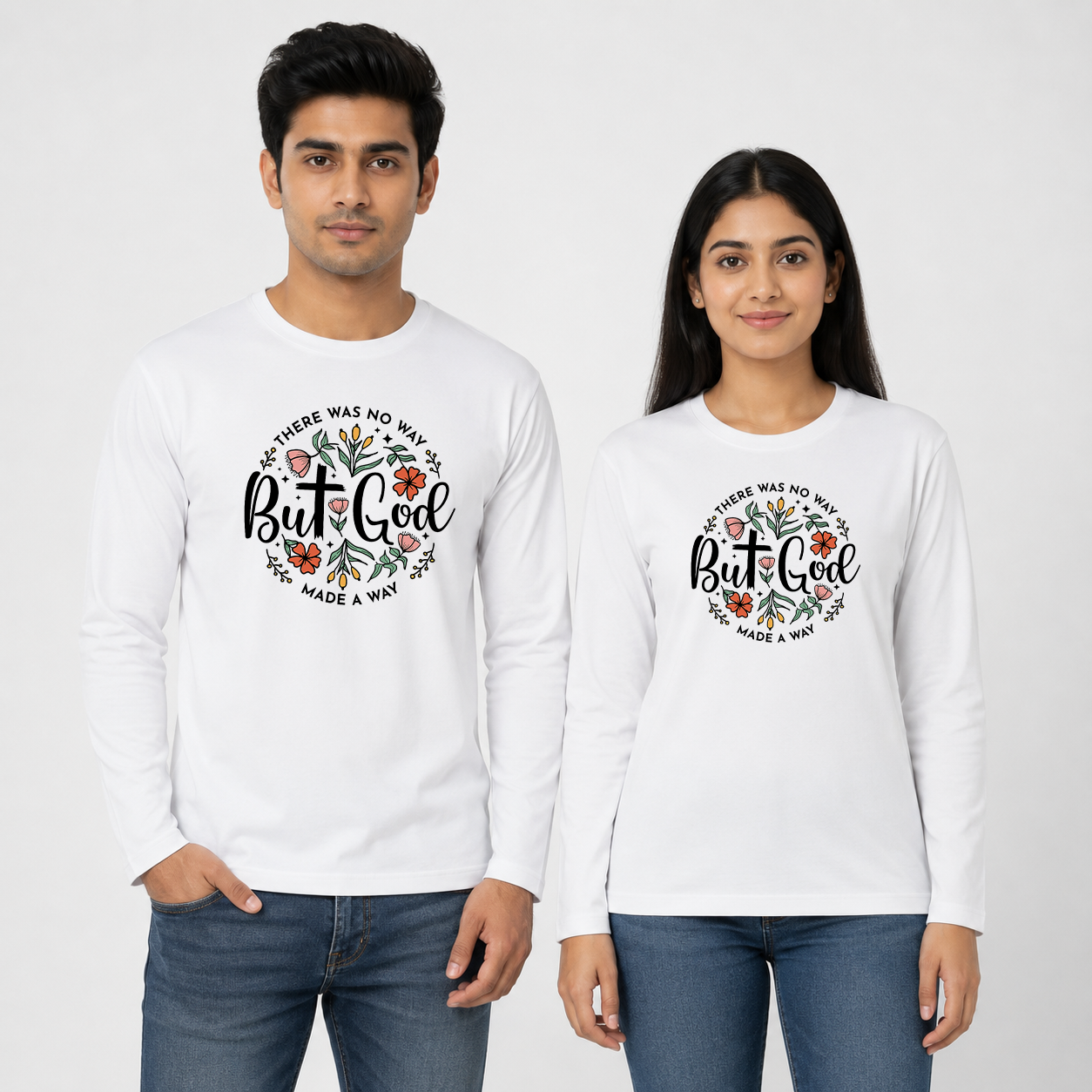 Unisex Printed Full Sleeve T-Shirt