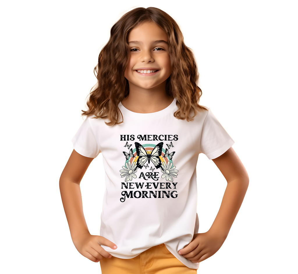 Christian Quotes Printed T-Shirt for Boys & Girls | 100% Cotton Classic Crew Neck | Soft Everyday Christian Wear