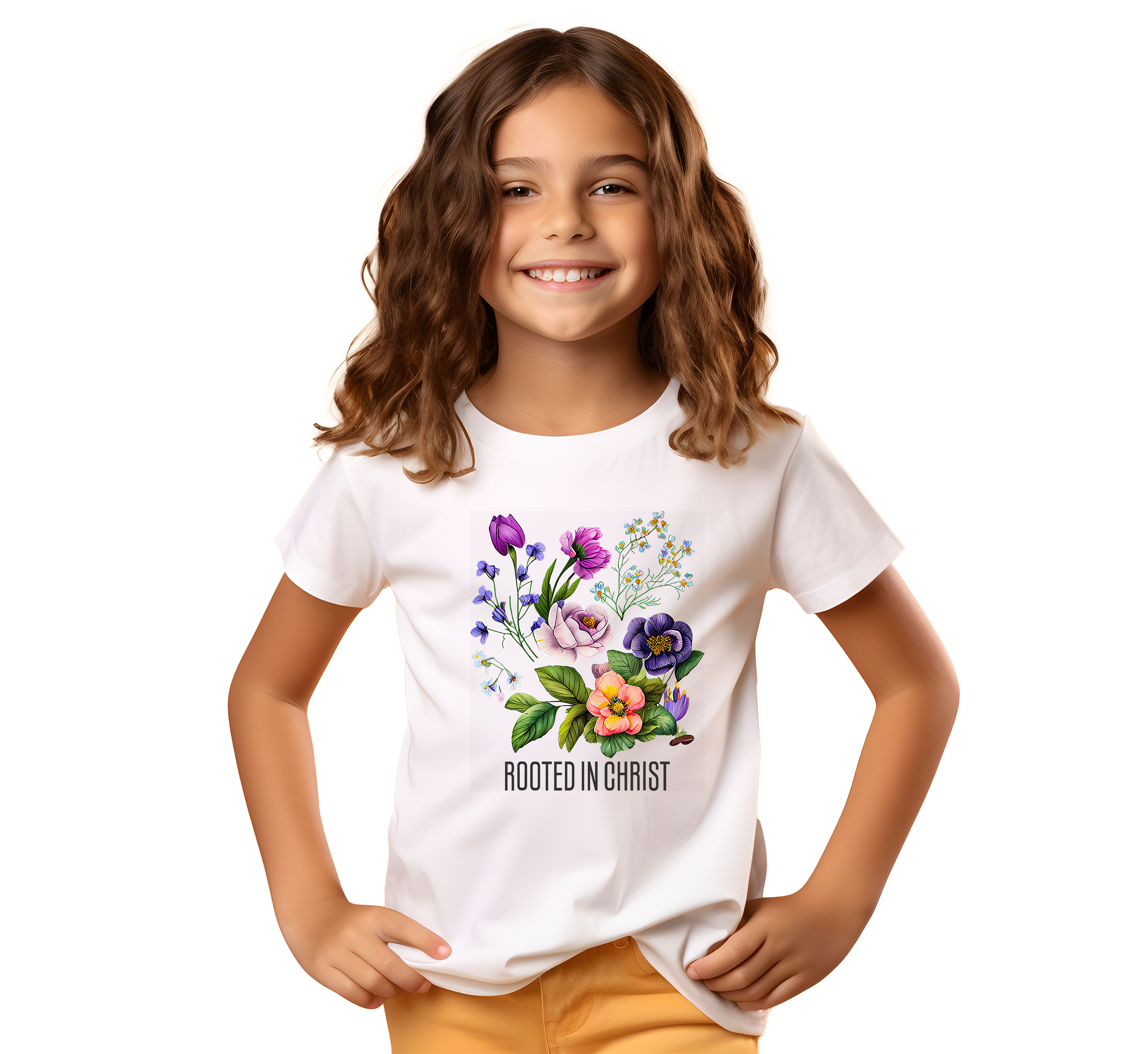 Christian Quotes Printed T-Shirt for Boys & Girls | 100% Cotton Classic Crew Neck | Soft Everyday Christian Wear
