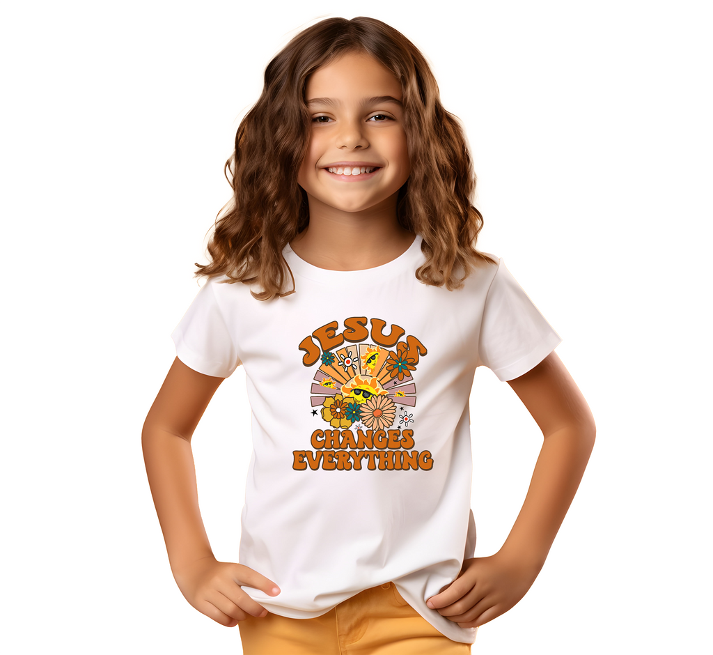 Christian Quotes Printed T-Shirt for Boys & Girls | 100% Cotton Classic Crew Neck | Soft Everyday Christian Wear