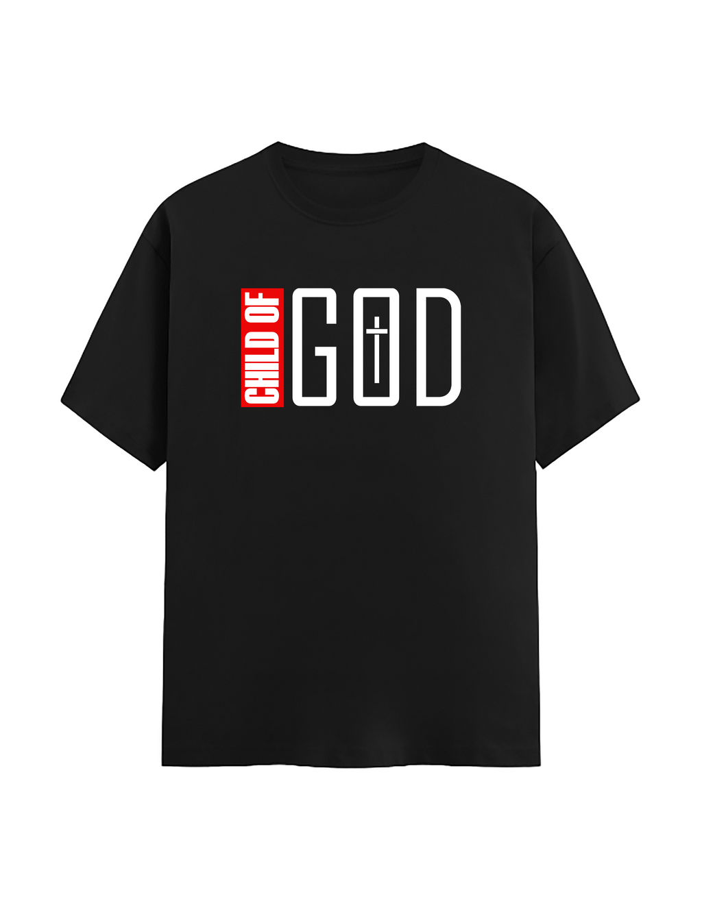 Child of God Printed Unisex Stretch T-Shirt | Premium 240 GSM White Christian Tee | Soft Cotton Blend