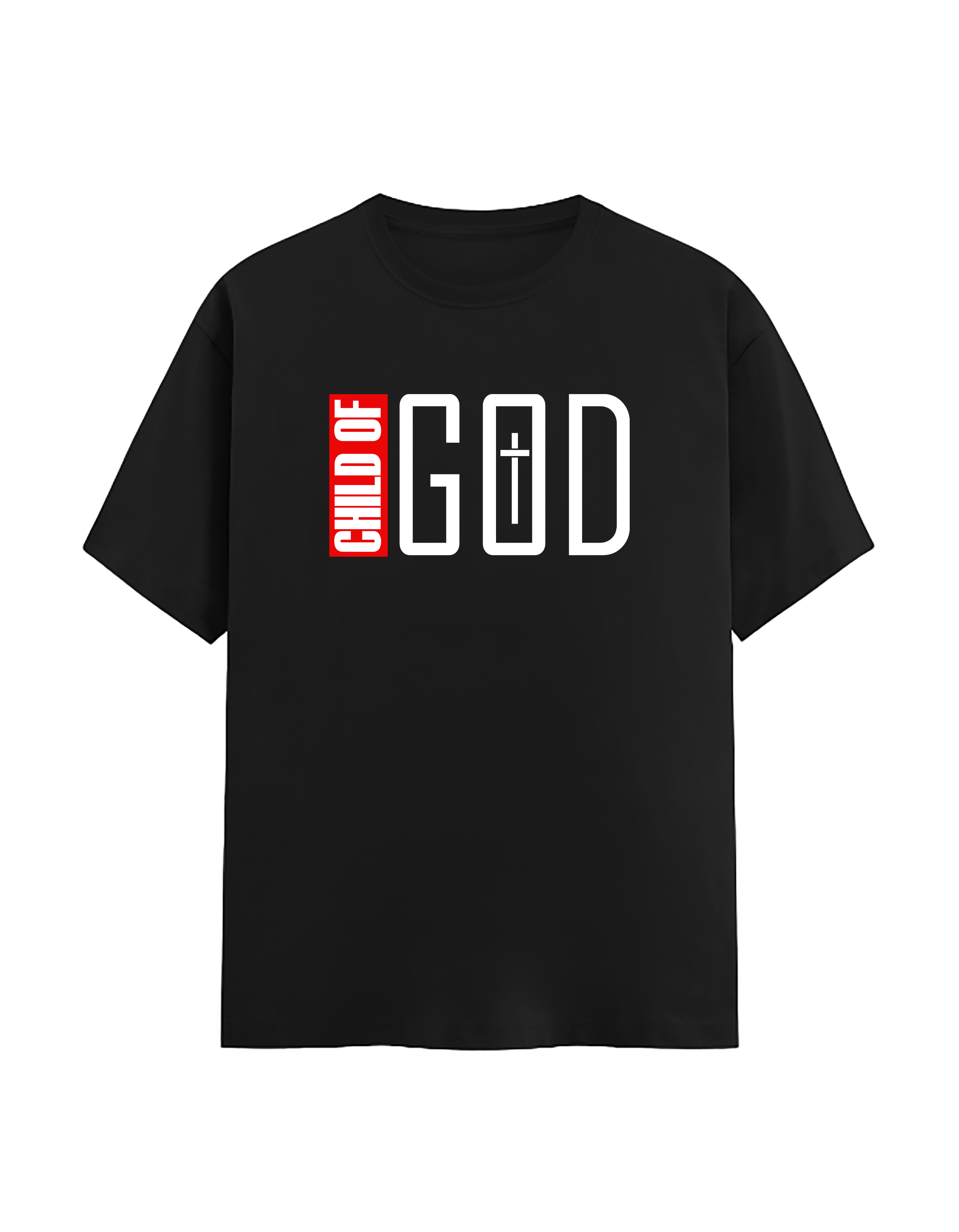 Child of God Printed Unisex Stretch T-Shirt | Premium 240 GSM White Christian Tee | Soft Cotton Blend