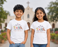 Christian Quotes Printed T-Shirt for Boys & Girls | 100% Cotton Classic Crew Neck | Soft Everyday Christian Wear