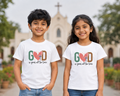 Christian Quotes Printed T-Shirt for Boys & Girls | 100% Cotton Classic Crew Neck | Soft Everyday Christian Wear