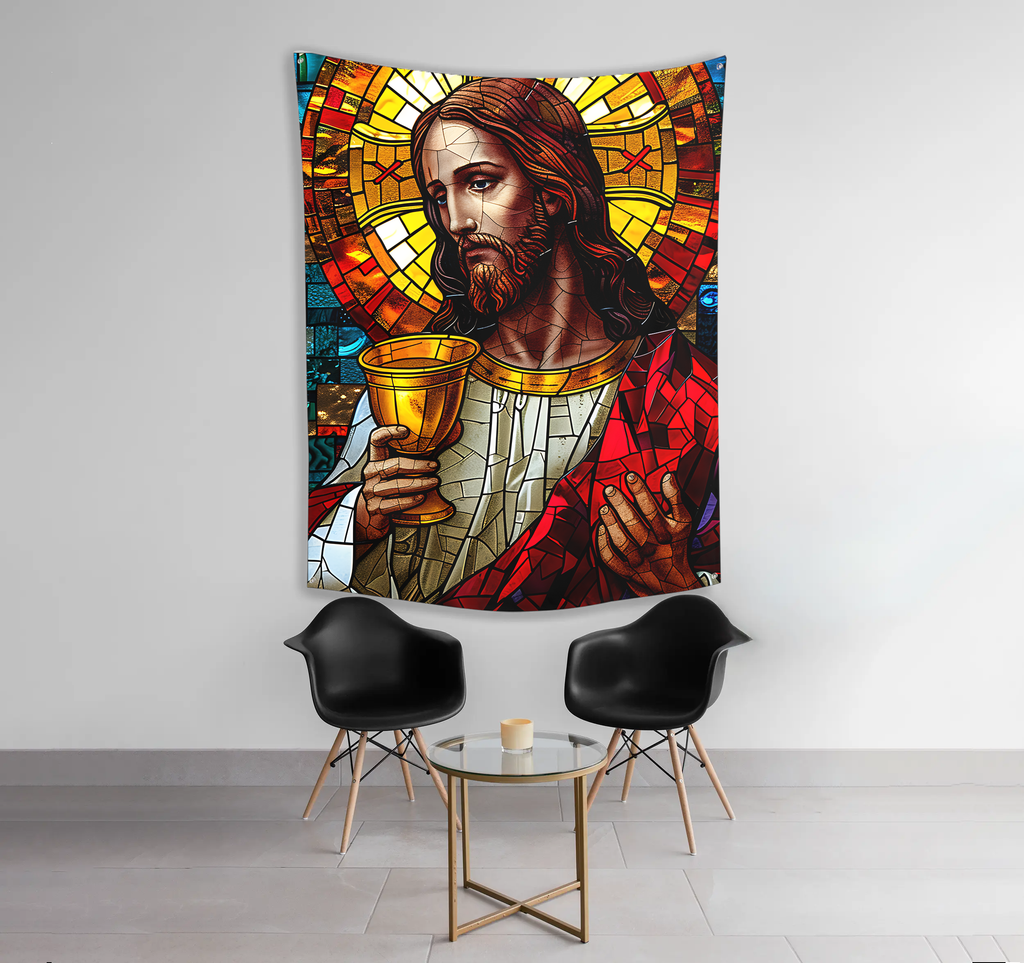 Grace & Mercy Christian Tapestry – Inspirational Home Accent