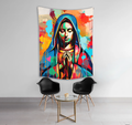 Christian Worship Tapestry – Beautiful Religious Room Décor