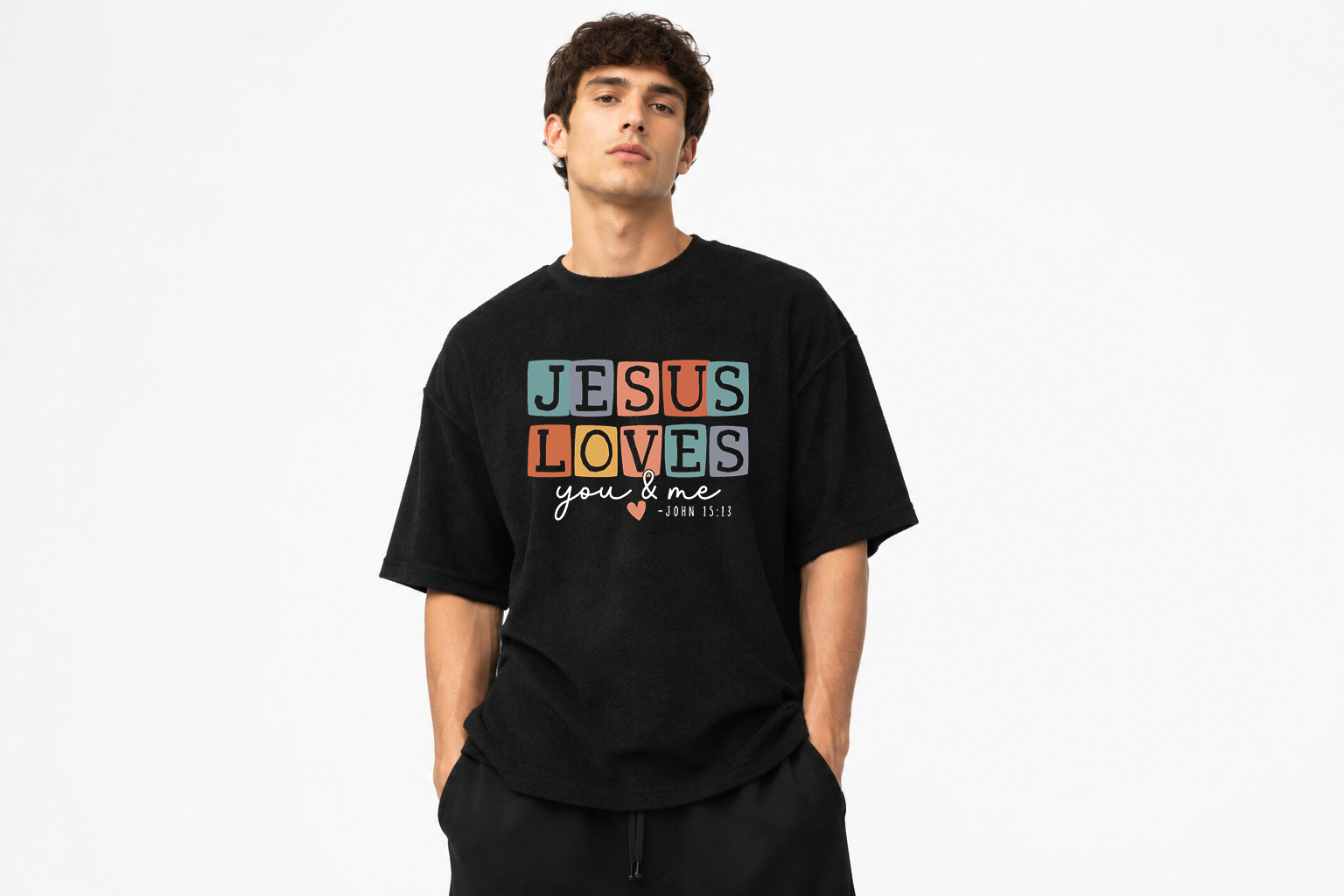 Premium Unisex Terry Oversized T-Shirt | 260 GSM Heavyweight Cotton Blend | Drop Shoulder | Pre-Shrunk Streetwear Tee
