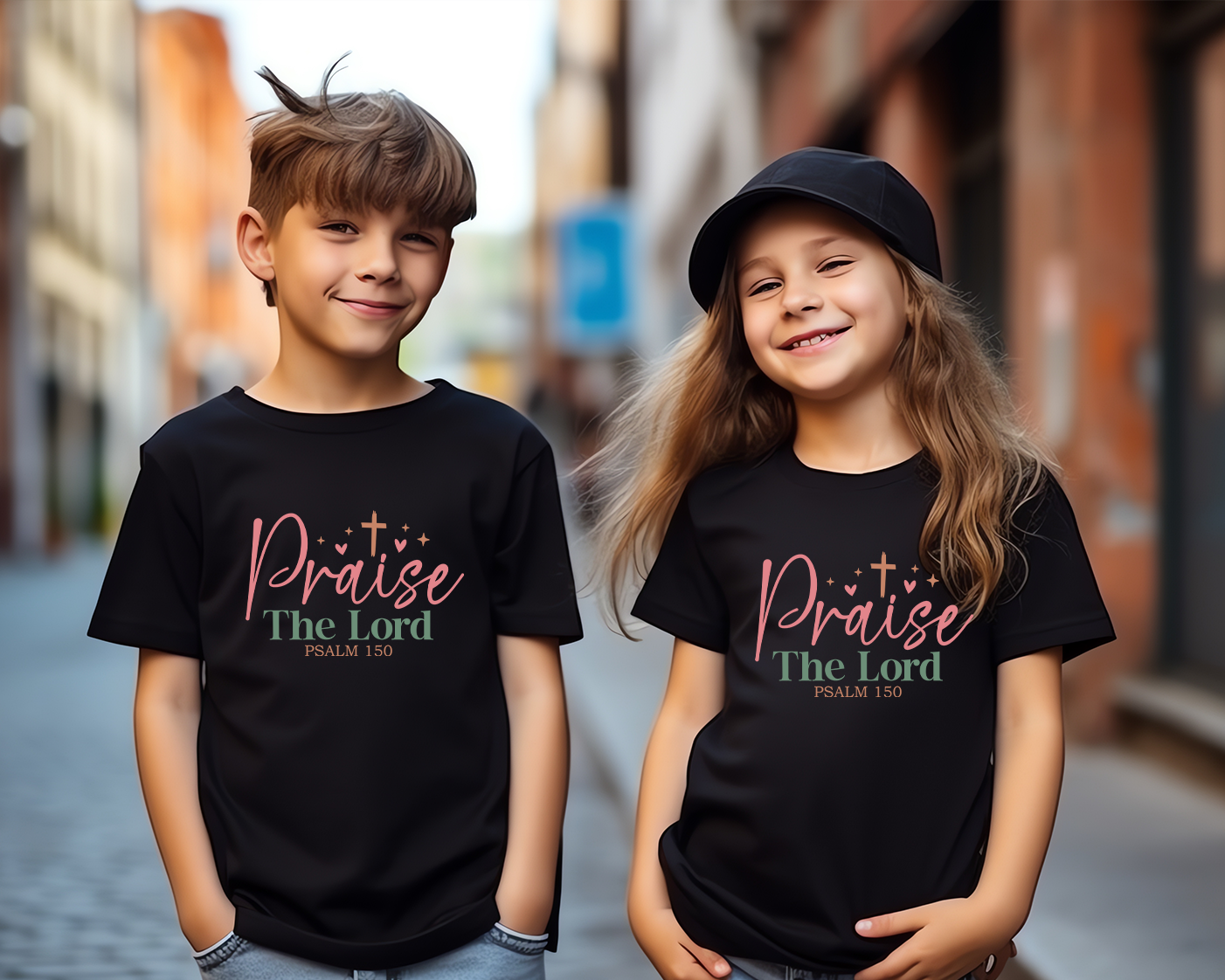 Christian Quotes Printed T-Shirt for Boys & Girls | 100% Cotton Classic Crew Neck | Soft Everyday Christian Wear